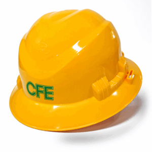 IGA® CASCO DE SEGURIDAD INDUSTRIAL ALA COMPLETA CORAZA AMARILLO CLASE “E" DIELÉCTRICO AJUSTE DE MATRACA CFE